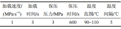 表1 單軸壓縮實驗條件