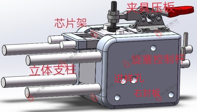 液滴產(chǎn)生、收集、分析模塊于一體的裝置特征圖解